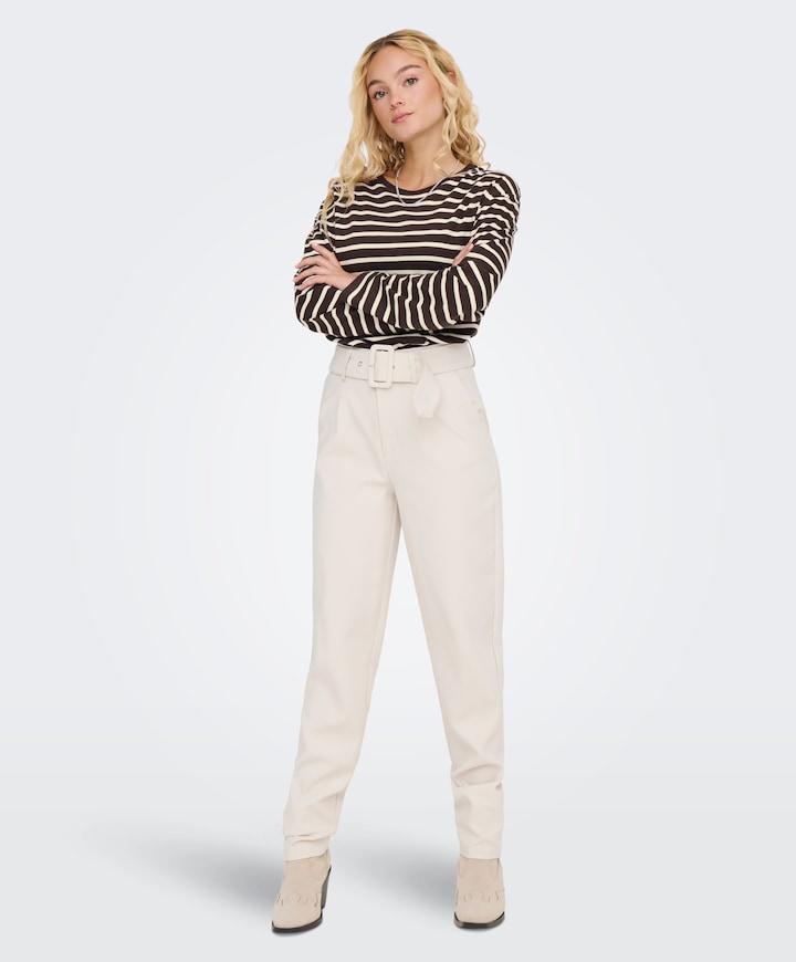 Dames longsleeve bruin