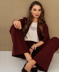 Dames blazer bordeaux