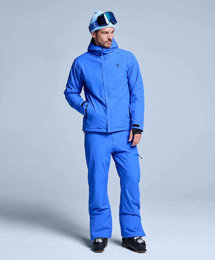Heren ski-jas blauw