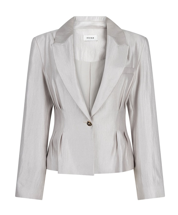 Dames blazer zilver