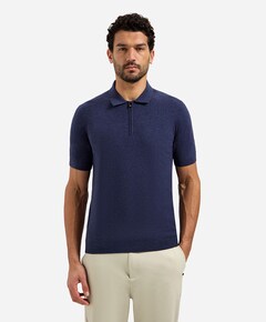 Heren polo blauw