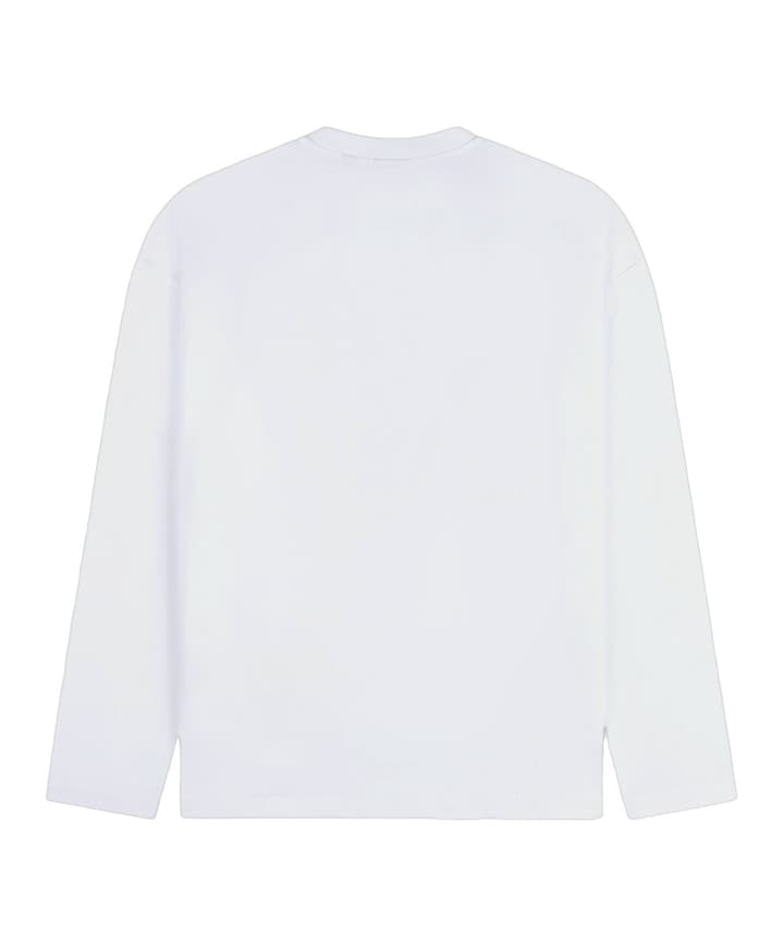 Heren longsleeve wit
