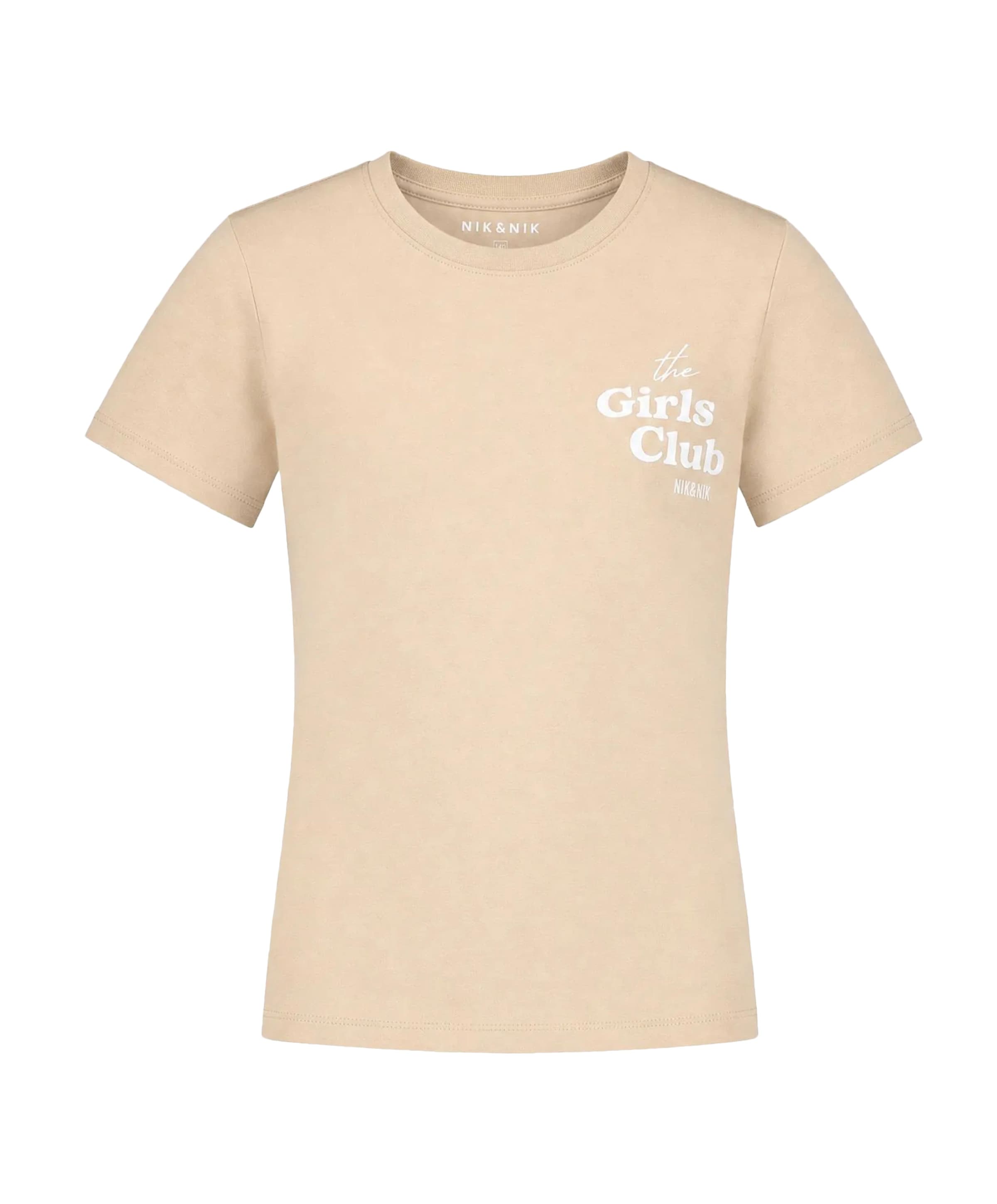 Meisjes T-shirt bruin