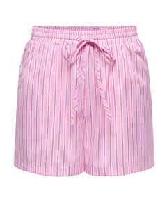 ONLLORIS STRIPED WVN dames korte broek roze