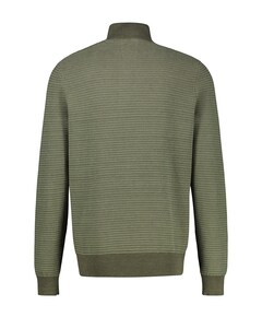 Heren trui met rits groen