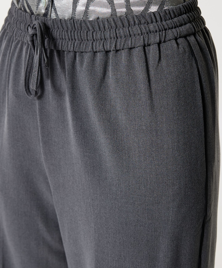 Flair + piping broek grijs