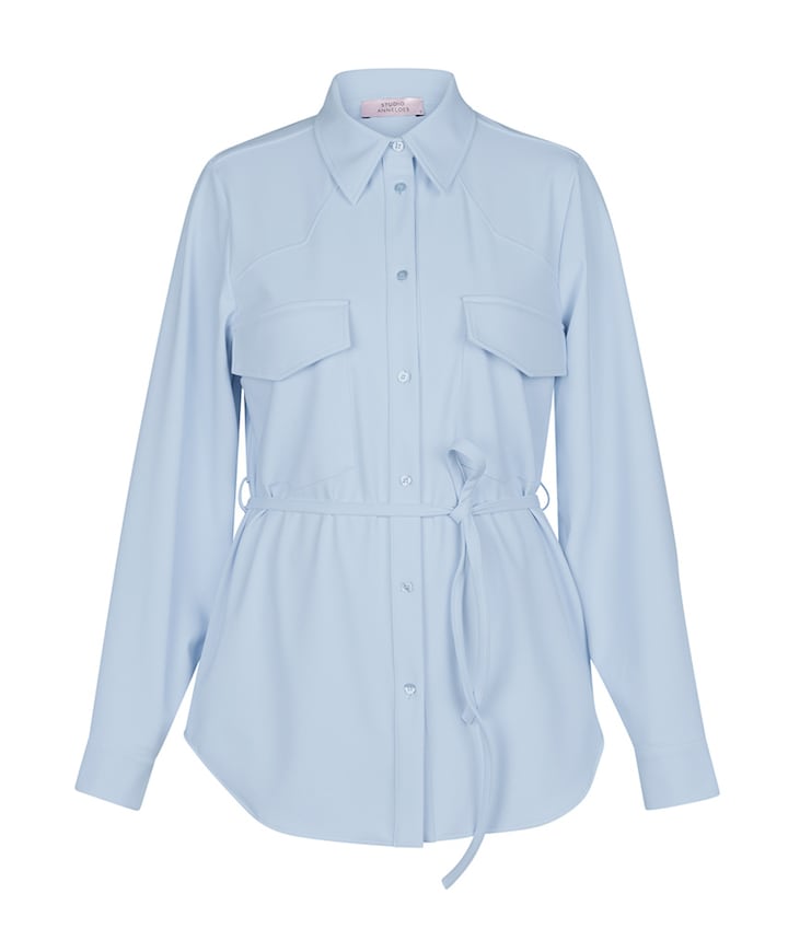 Dames blouse blauw