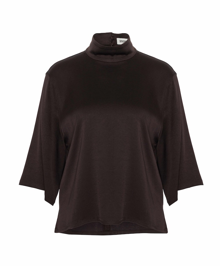 Dames blouse bruin