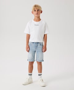 NKMTHEO DNMCLAS LONG SHORTS jongens korte broek blauw