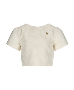 Meisjes top ecru