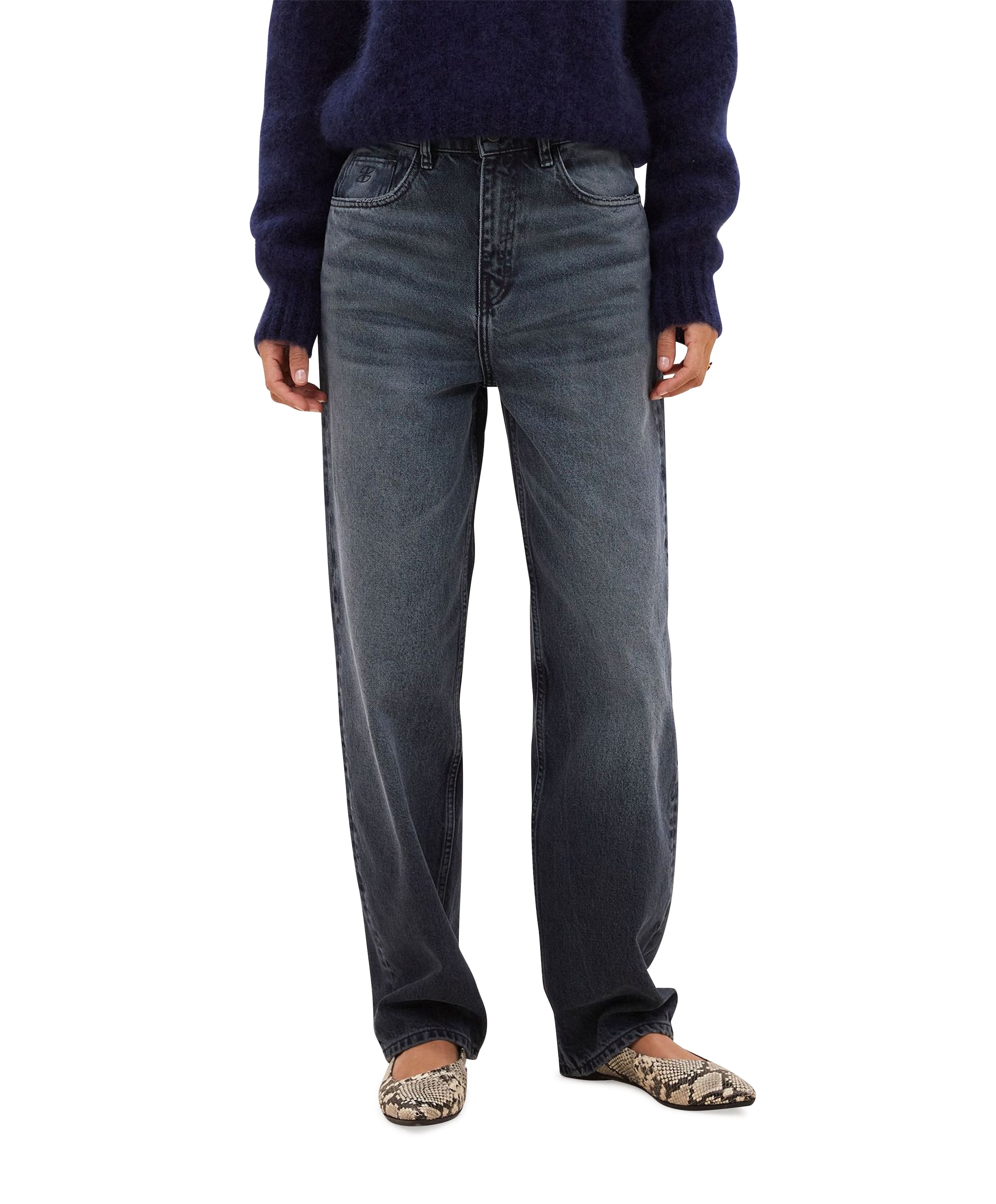 lew dark denim jeans blauw