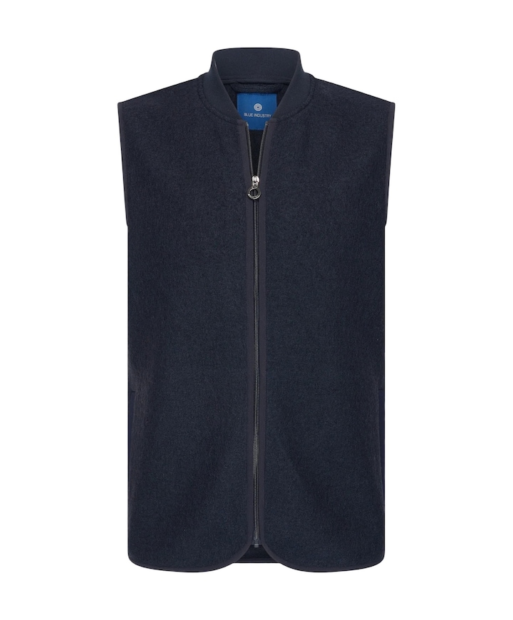 Heren gilet blauw