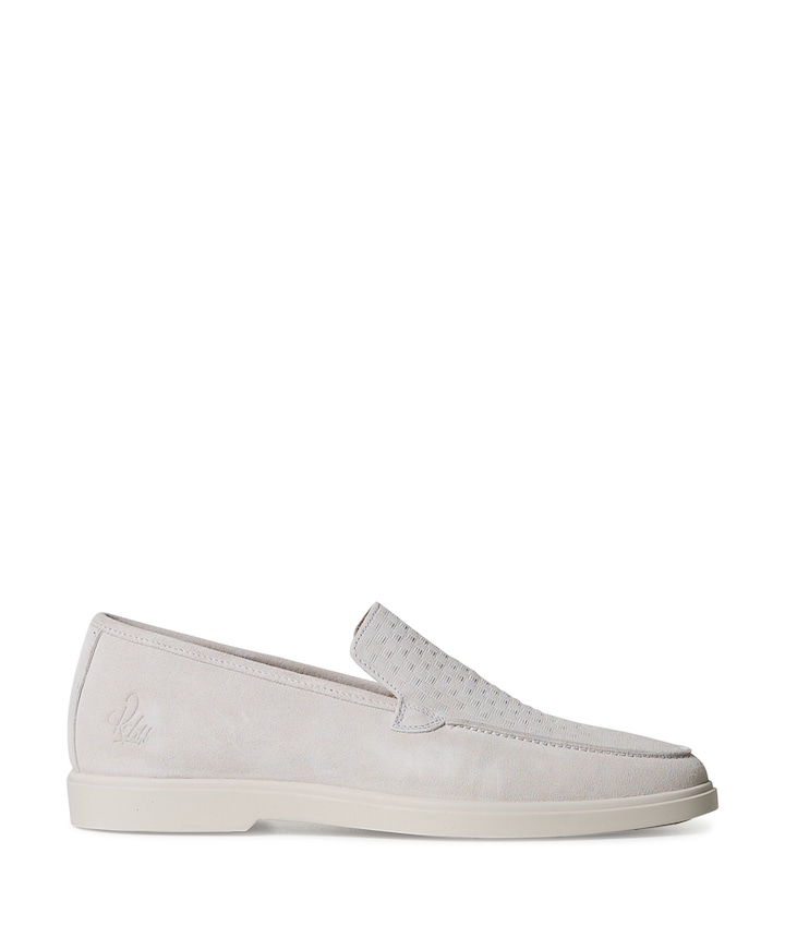 Simon blocks heren moccasins ecru