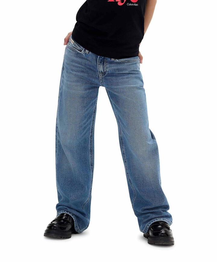 HR WIDE LEG AUTHENTIC BLUE DENIM jeans blauw