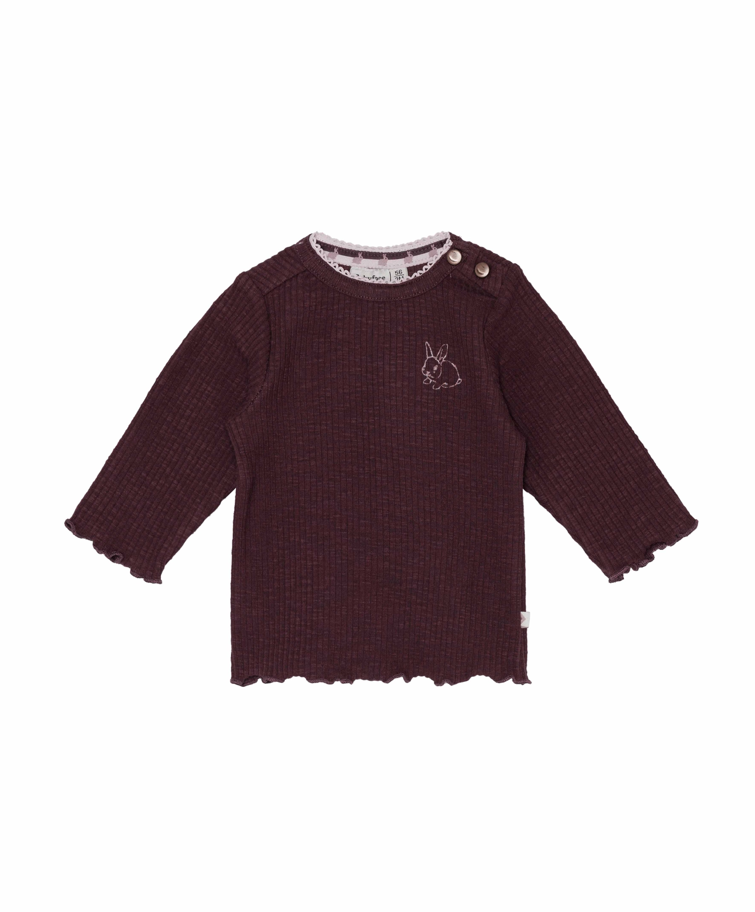 Meisjes longsleeve bordeaux