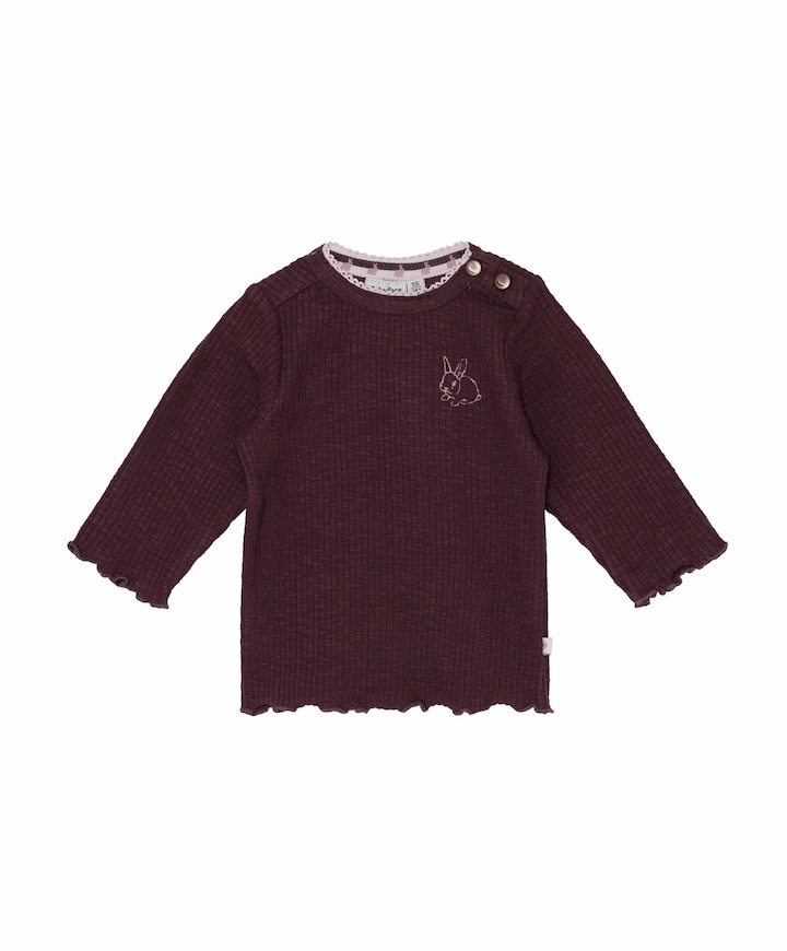 Meisjes longsleeve bordeaux