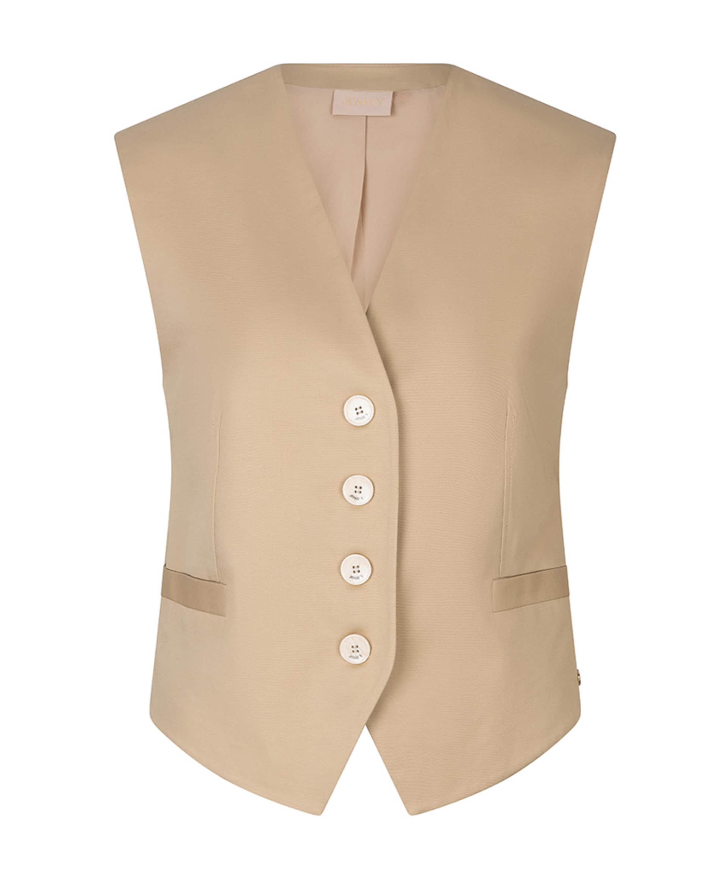 Dames gilet beige