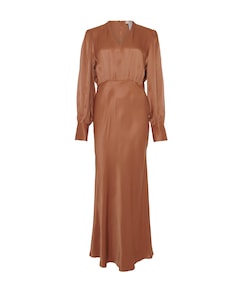 Dames jurk bruin