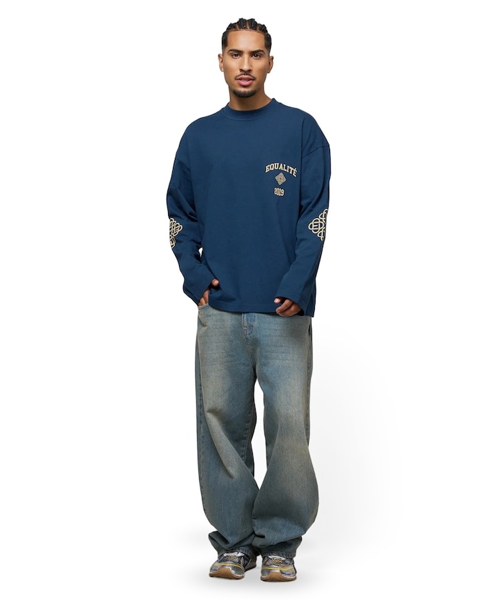 Julian baggy jeans uniseks jeans blauw