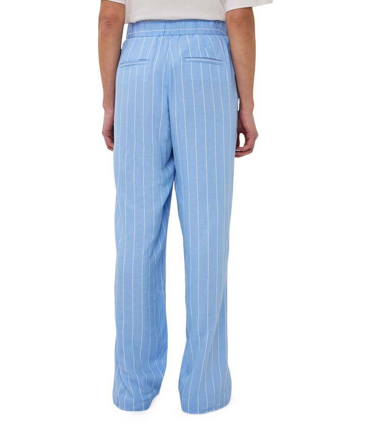 Trousers linen dames broek blauw