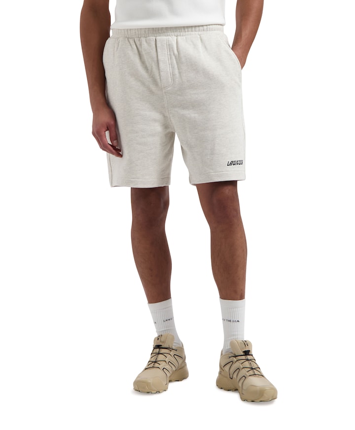 STARRY SWEAT SHORTS heren korte broek wit