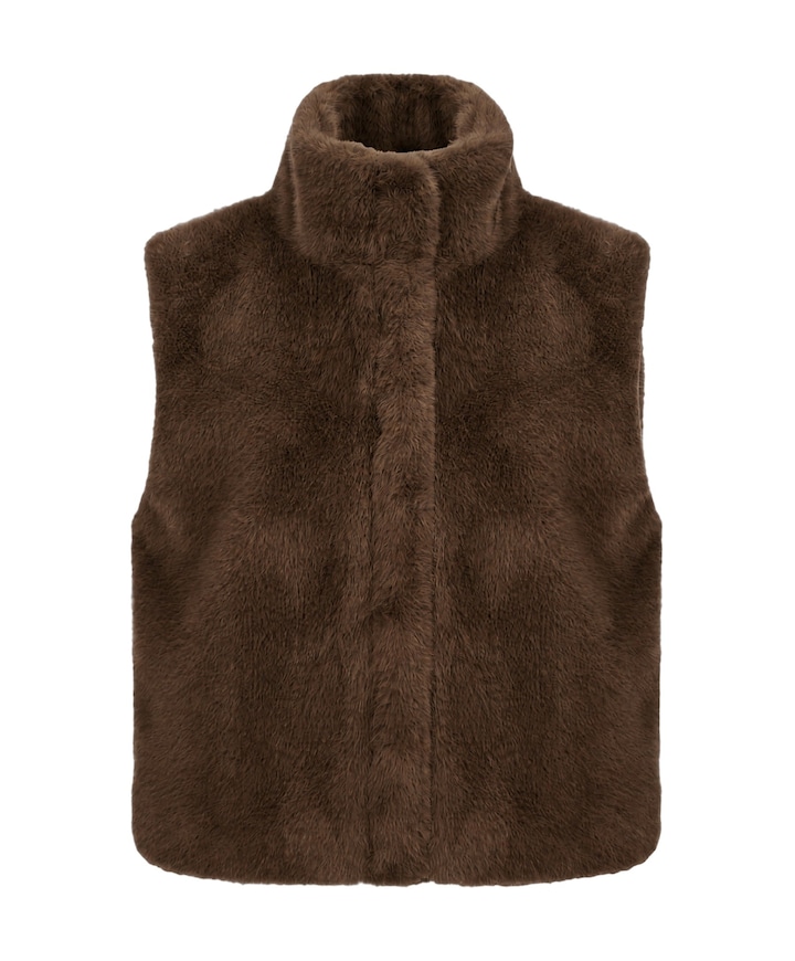 Dames bodywarmer bruin