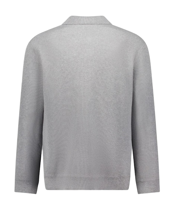 Heren polo grijs