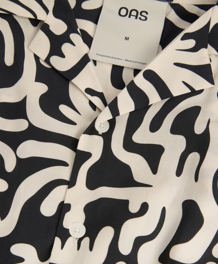 Heren overhemd korte mouw zwart