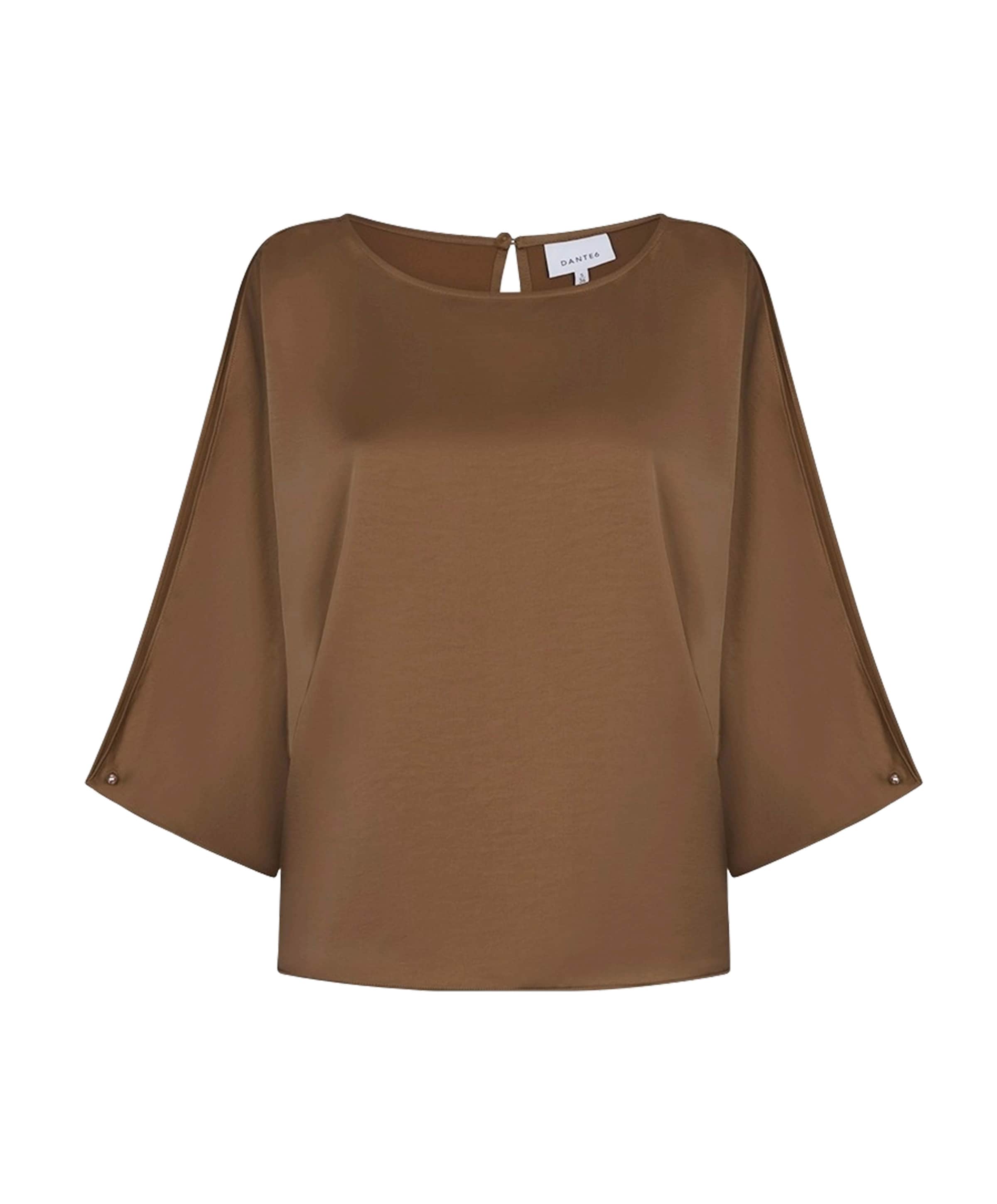 Dames blouse bruin