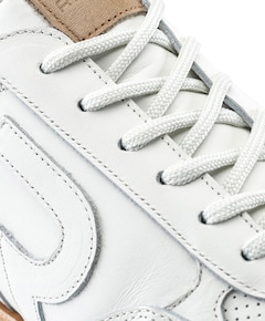 Maddox LTHR heren sneakers wit