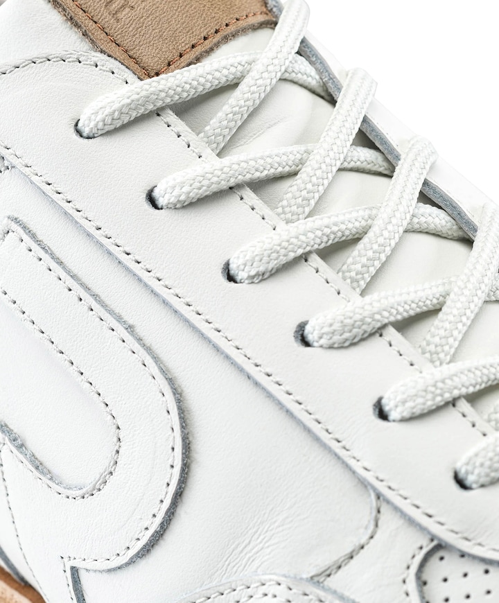 Maddox LTHR heren sneakers wit