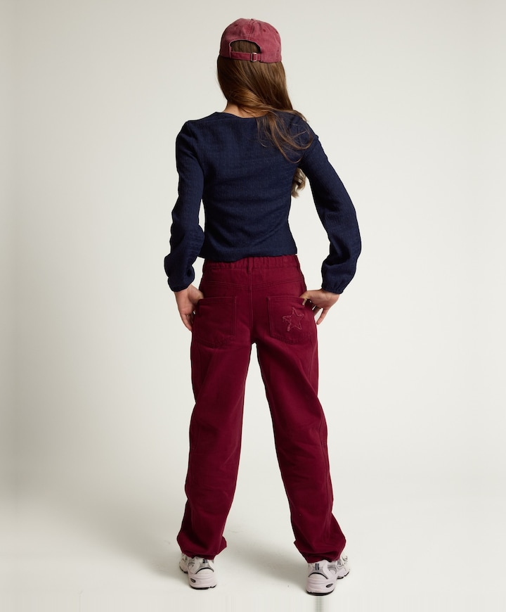 meisjes broek bordeaux