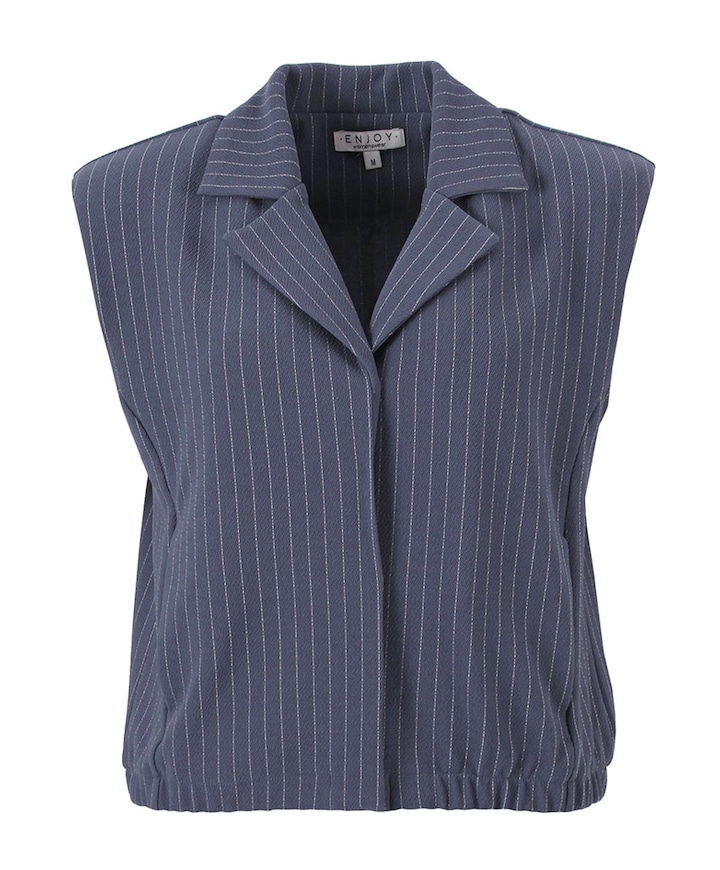 Dames gilet blauw