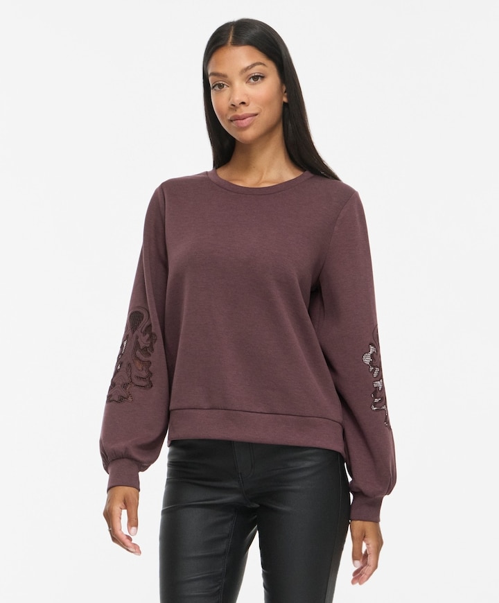 Dames sweater bruin