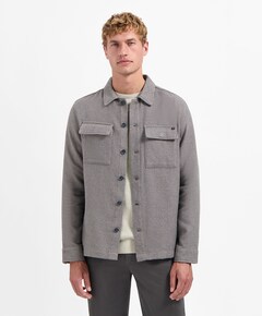 Heren overshirt grijs