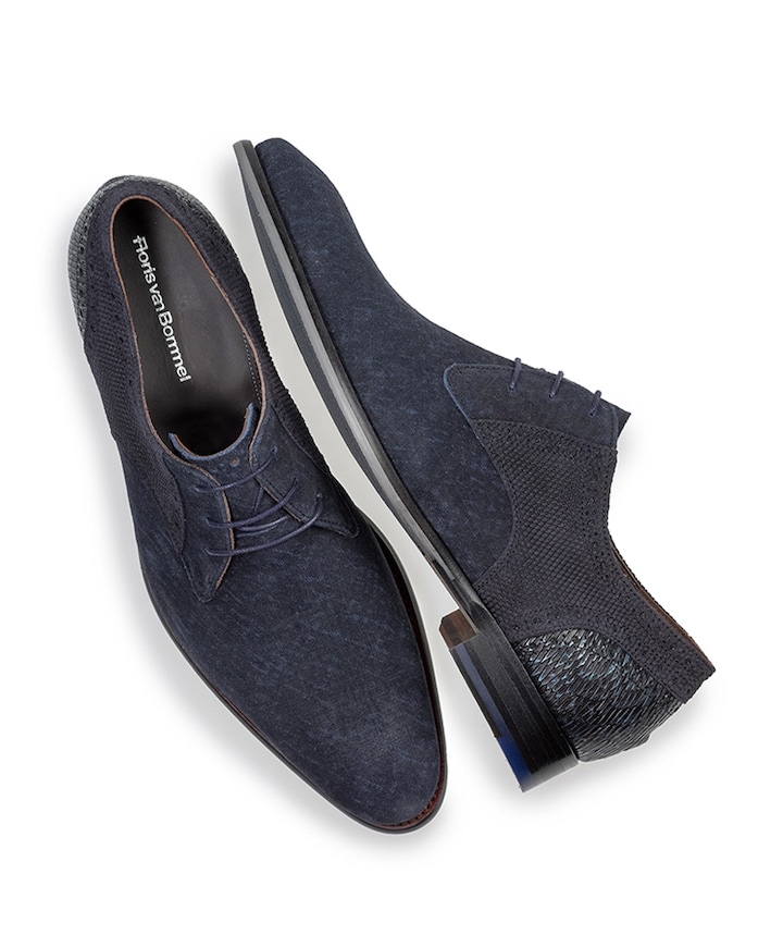 heren veterschoenen blauw