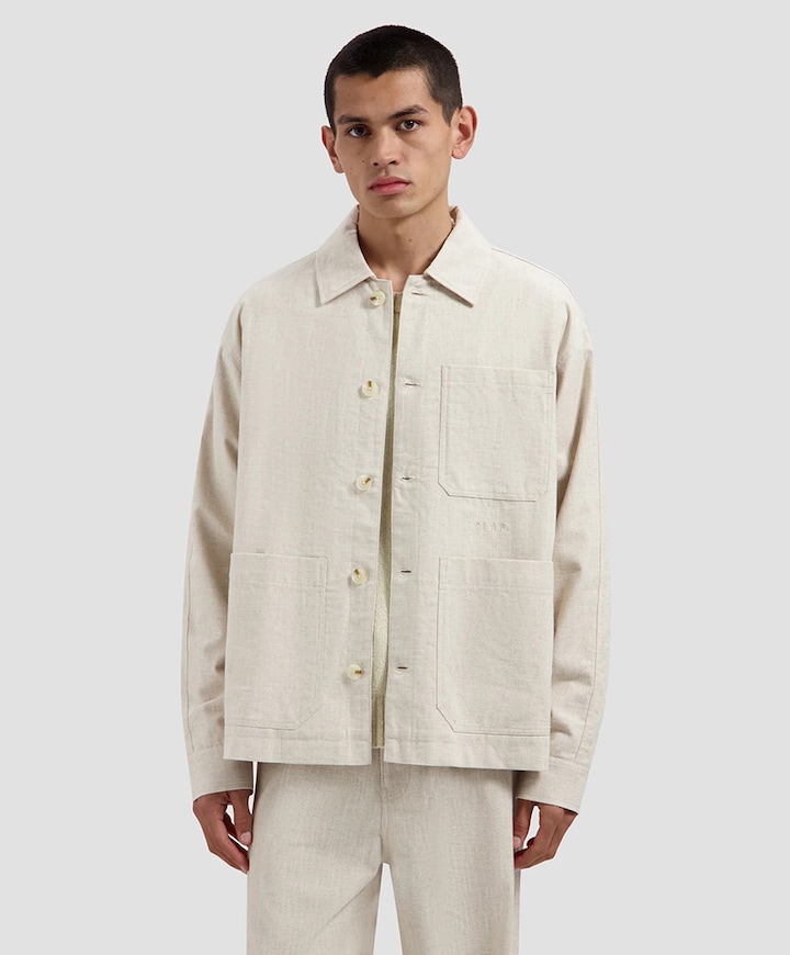 Heren jas beige