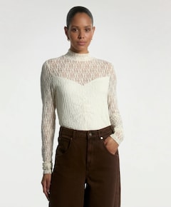 Dames top ecru