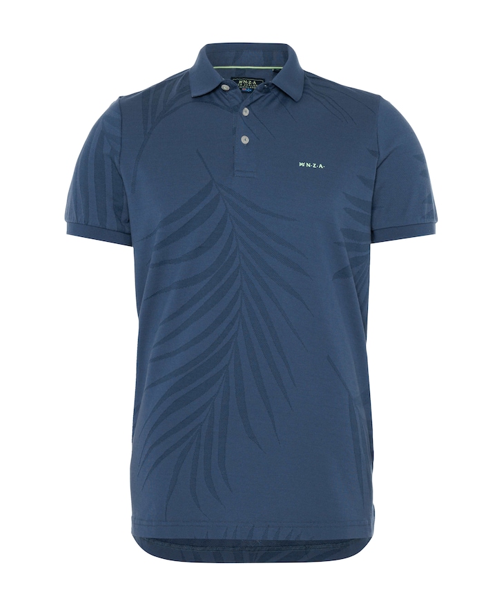 Heren polo blauw