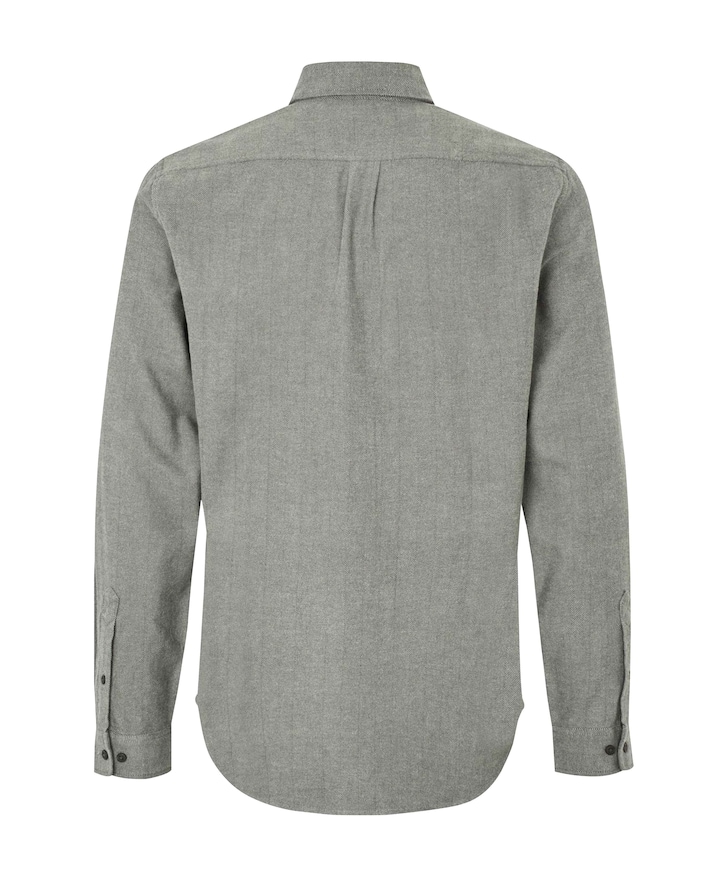 Heren overhemd lange mouw groen