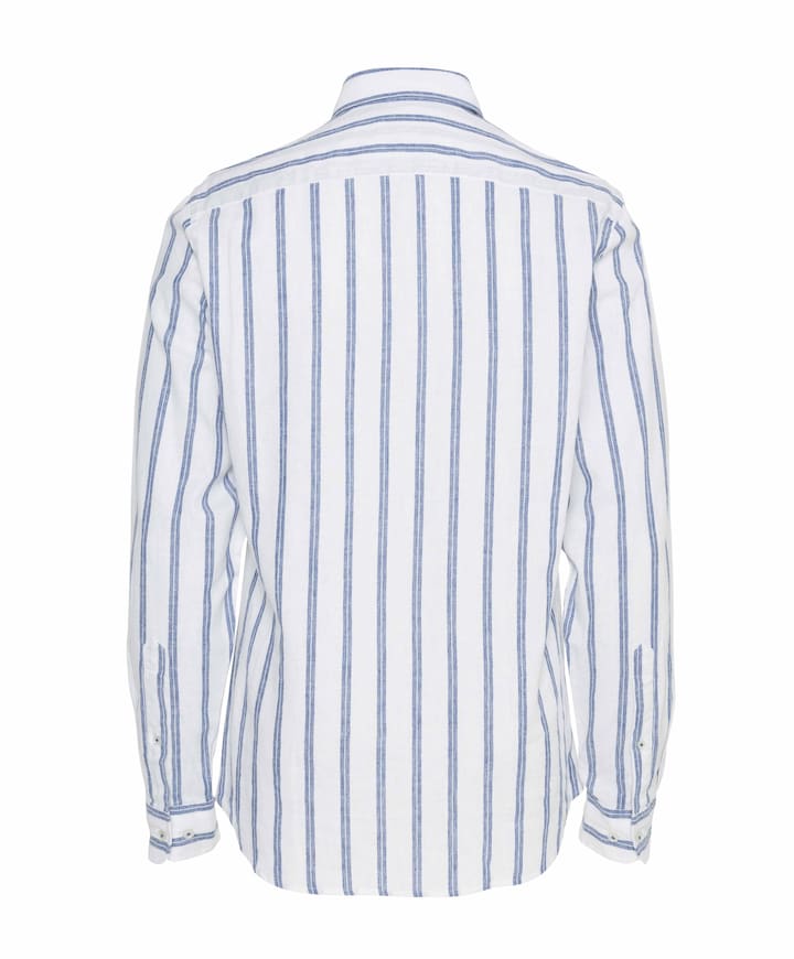 Heren overhemd lange mouw blauw