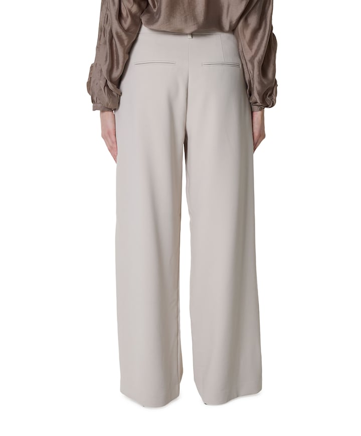 MSCHMirabelle Michelle HW Pleat dames broek beige