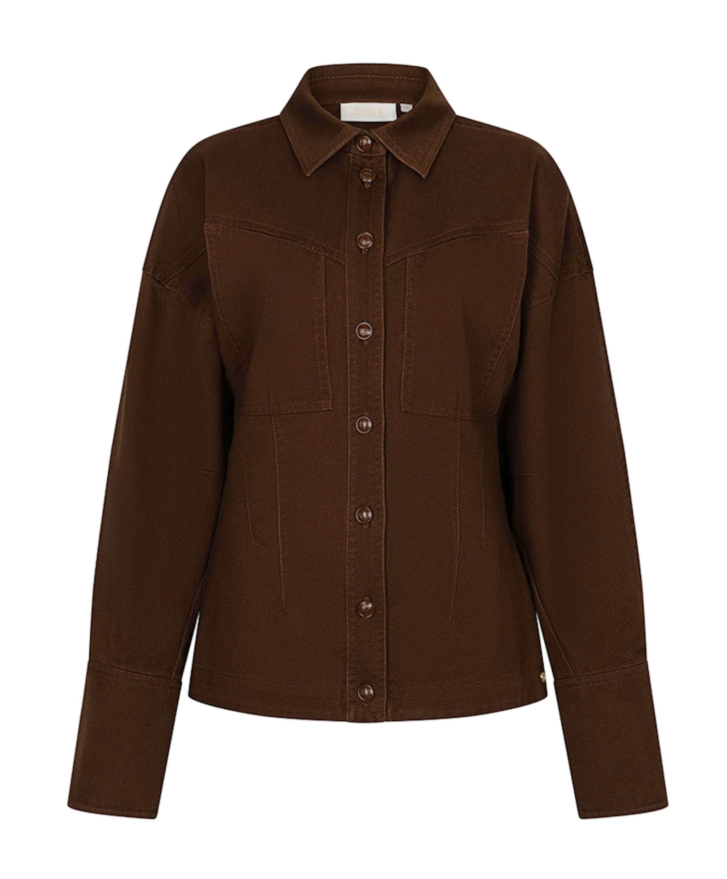Dames blouse bruin