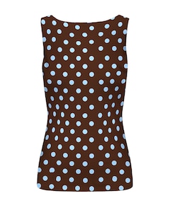 Dames top bruin