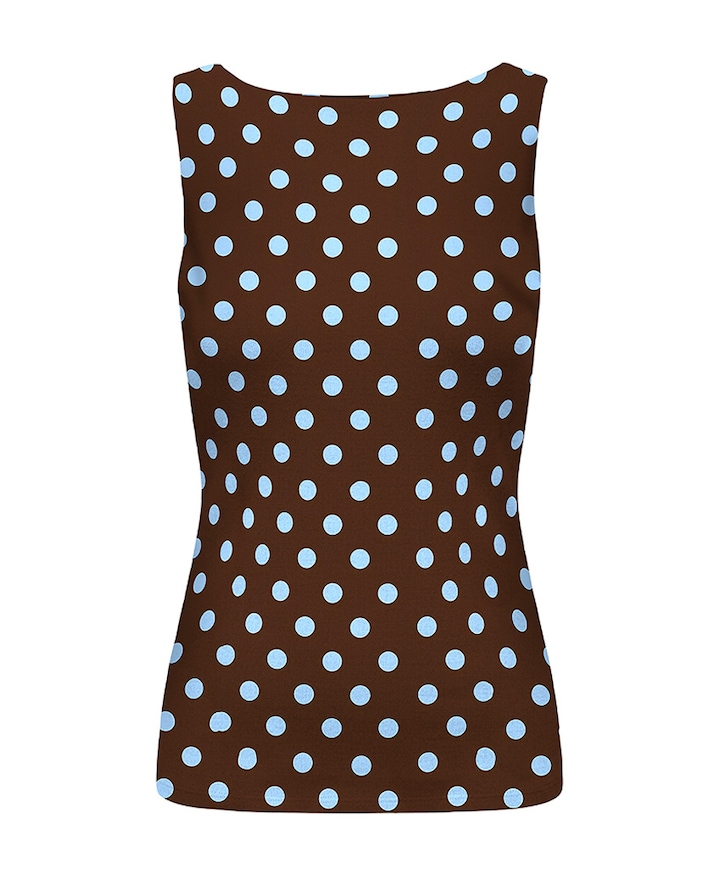 Dames top bruin