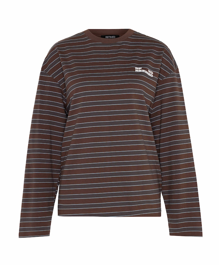 Dames longsleeve bruin