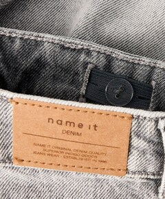 NKFROSE REG DNM SHORTS 6042-AC NOOS meisjes korte broek grijs