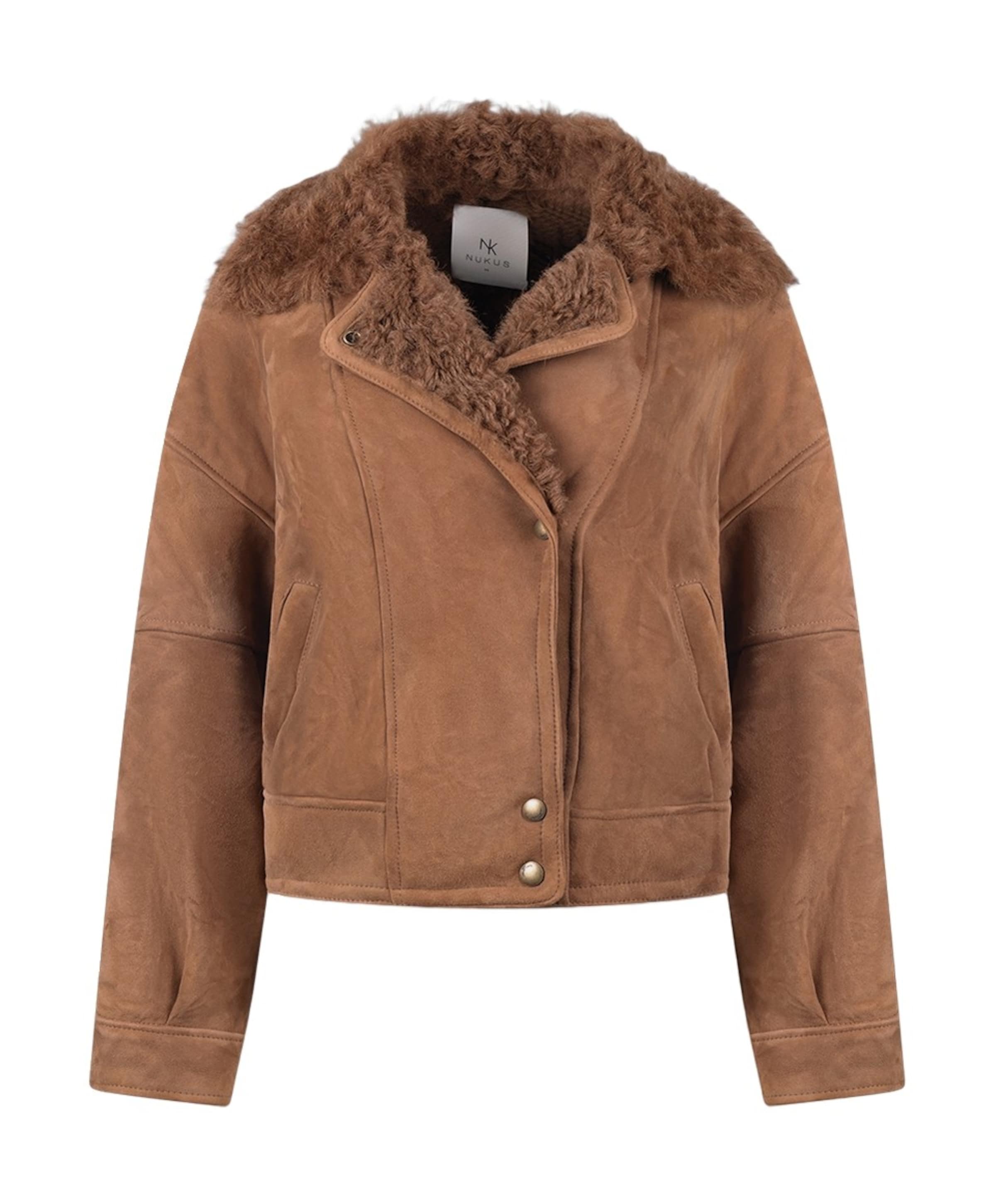 Dames jas bruin