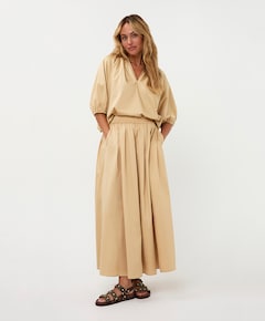 Dames blouse beige