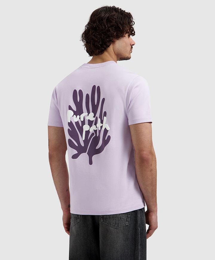 Heren T-shirt paars